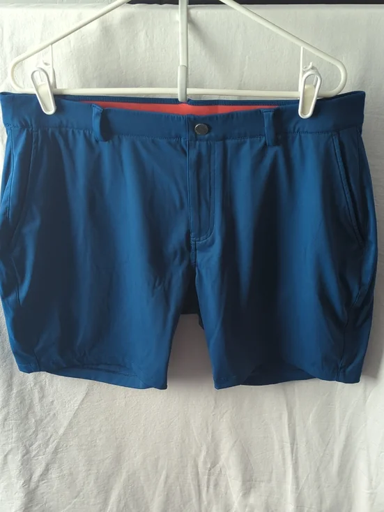 REDVANLY Varick Pull-On Men's Golf Shorts Admiral (Dark Teal Blue)XL 7.5" Inseam - Picture 3 of 7